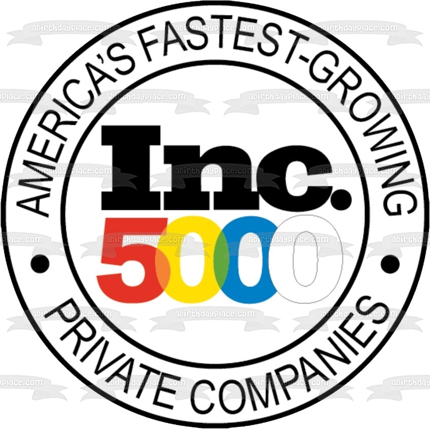 Imagen de decoración comestible para tartas de America's Fastest Growth Private Companies Inc. 5000 ABPID00704 