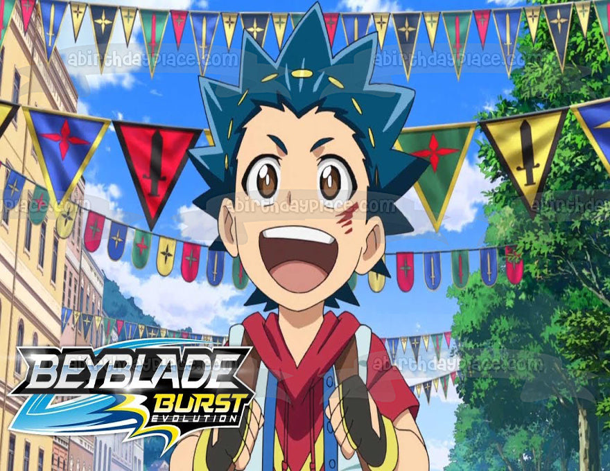 Beyblade Burst Evolution Valt Aoi Edible Cake Topper Image ABPID00804