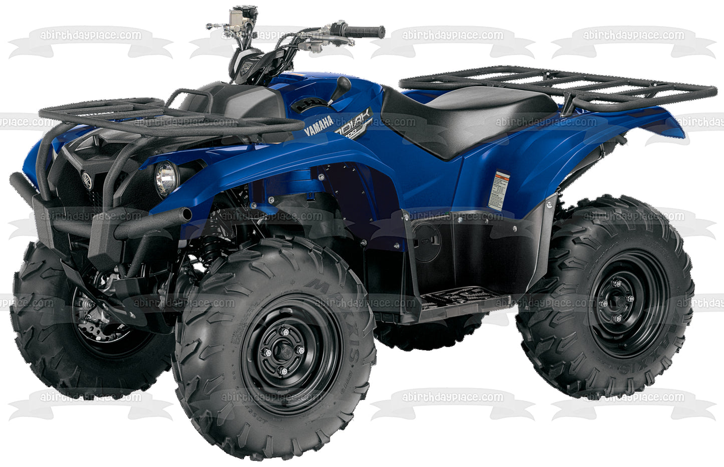 Imagen de decoración comestible para tarta Atv Blue Yamaha de 4 ruedas ABPID00916 