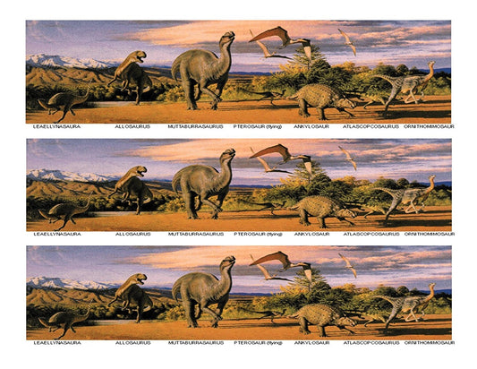 Herd of Dinosaurs Roaming Edible Cake Topper Image Strips ABPID00949