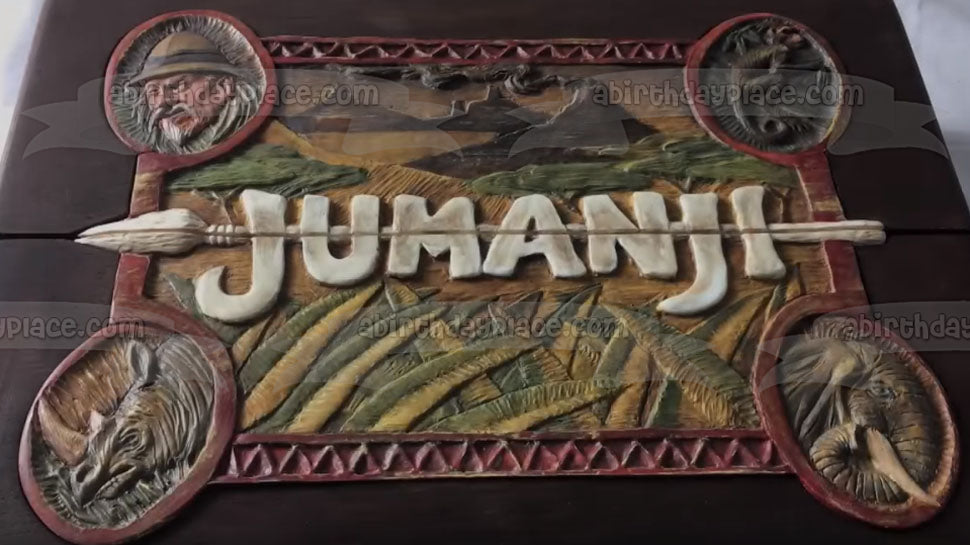 Jumanji Wooden Board Game Edible Cake Topper Image ABPID01012