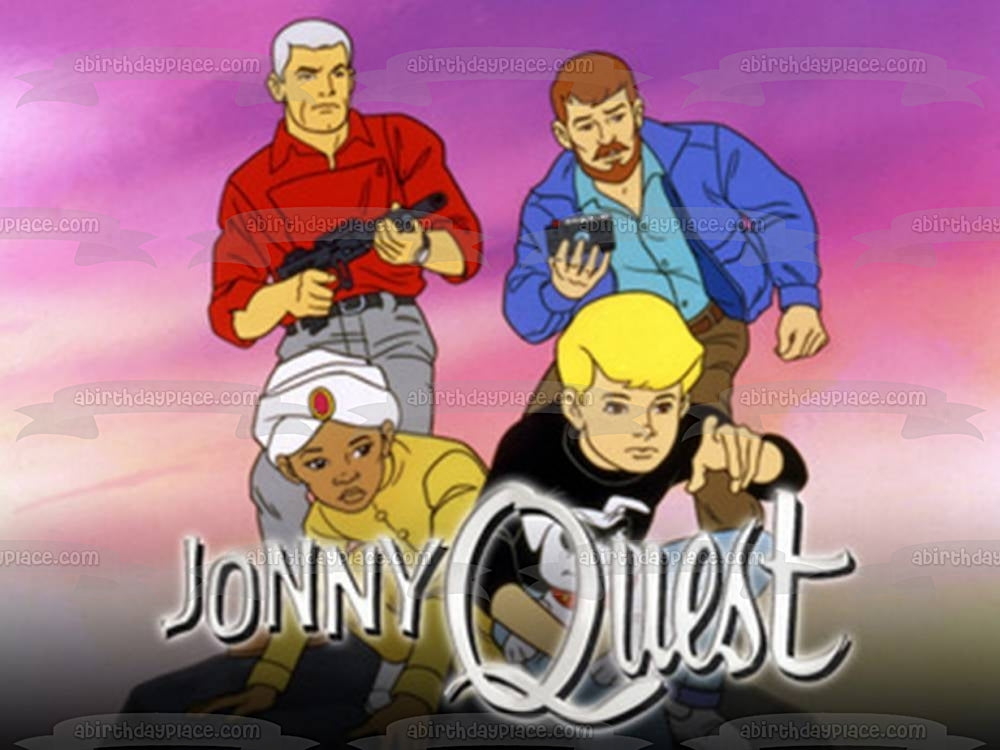 Johnny Quest Dr. Quest Race Bannon Hadji Edible Cake Topper Image ABPID01118