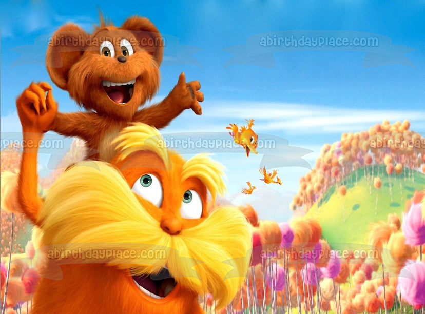 Dr. Seuss el Lorax y un oso adorno comestible para tarta imagen ABPID01130 