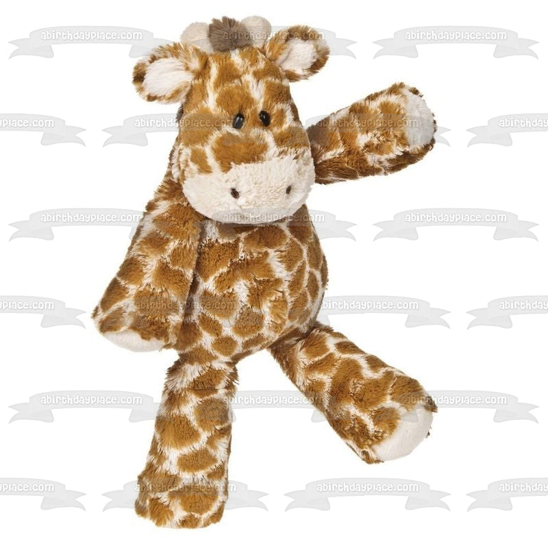 Baby Giraffe Stuffed Animal Edible Cake Topper Image ABPID01186