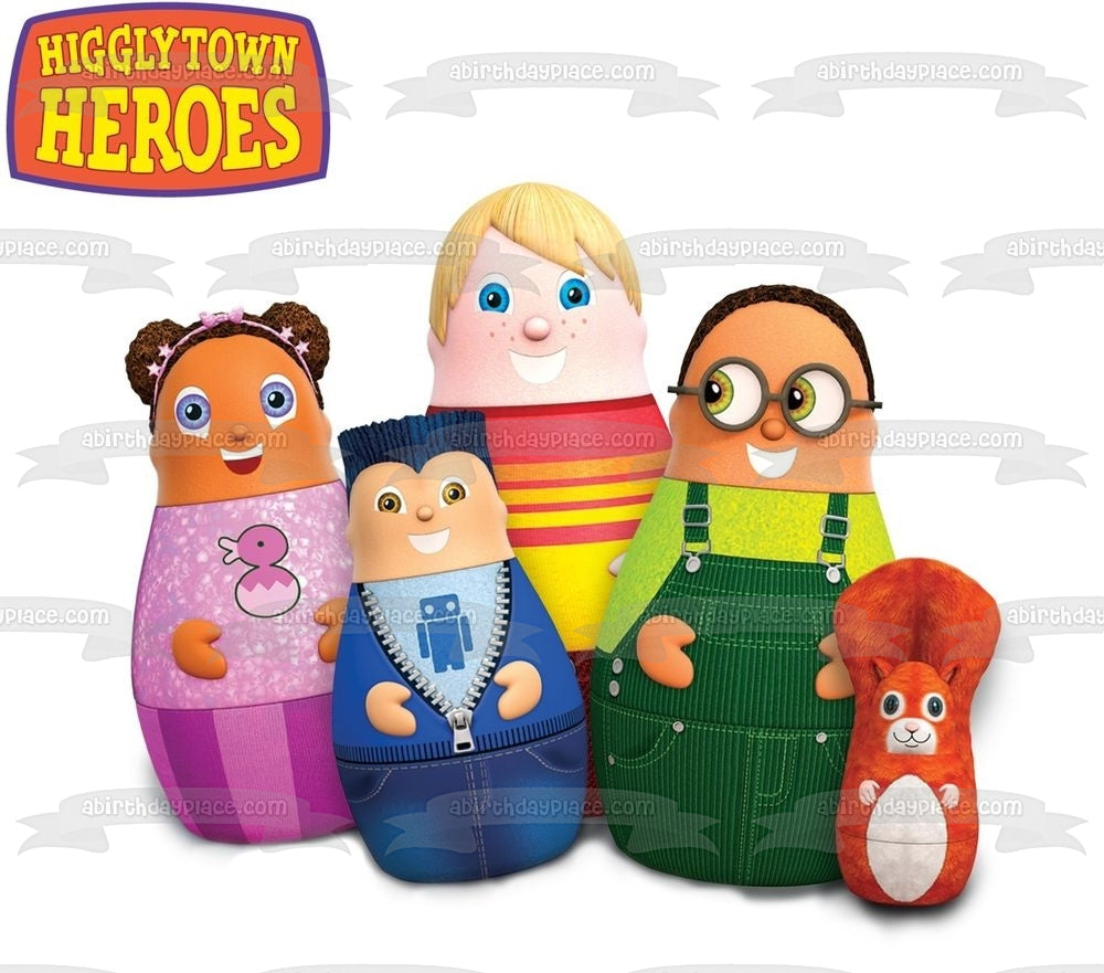 Higglytown Heros Eubie Wayne Twinkle Kip and Fran Edible Cake Topper Image ABPID01447