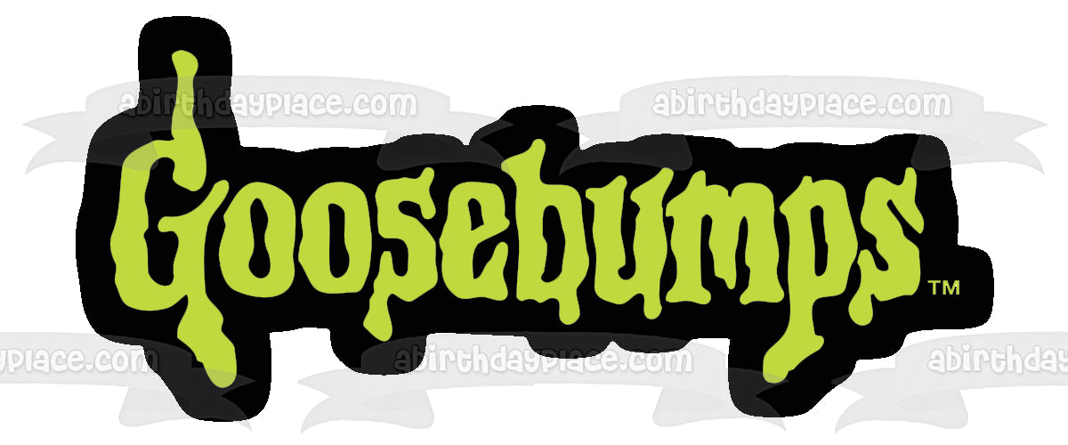 Imagen comestible para decoración de tarta con el logotipo de Goosebumps ABPID01500 