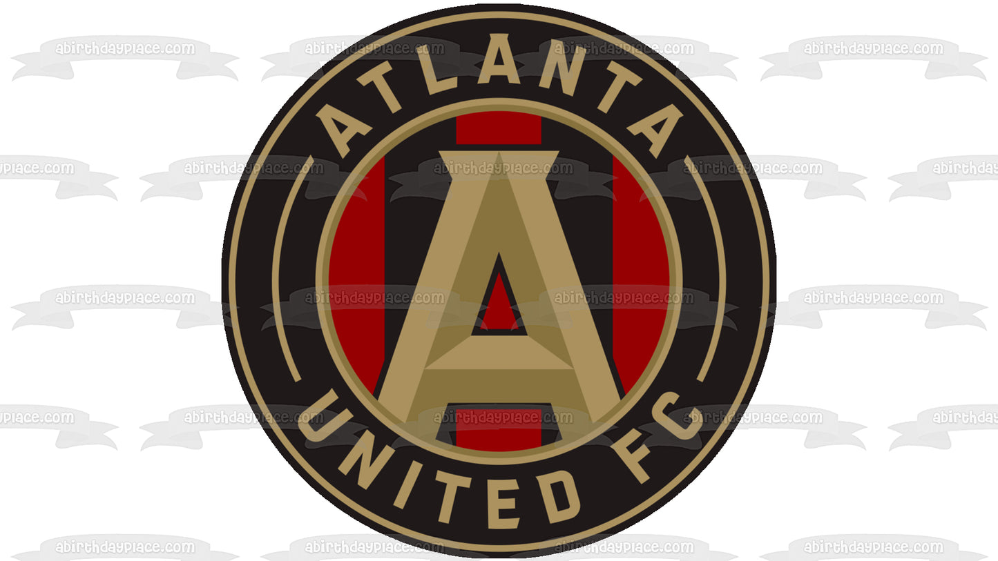 Imagen comestible para tarta con logotipo de Atlanta United Football Club Soccer ABPID01595 