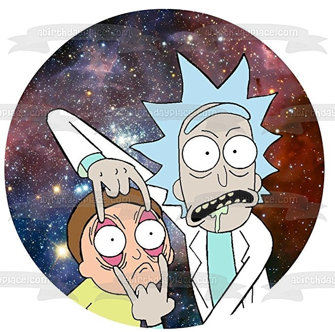 Rick y Morty Rick Sanchez Morty Smith Imagen comestible para decoración de tarta ABPID01636 