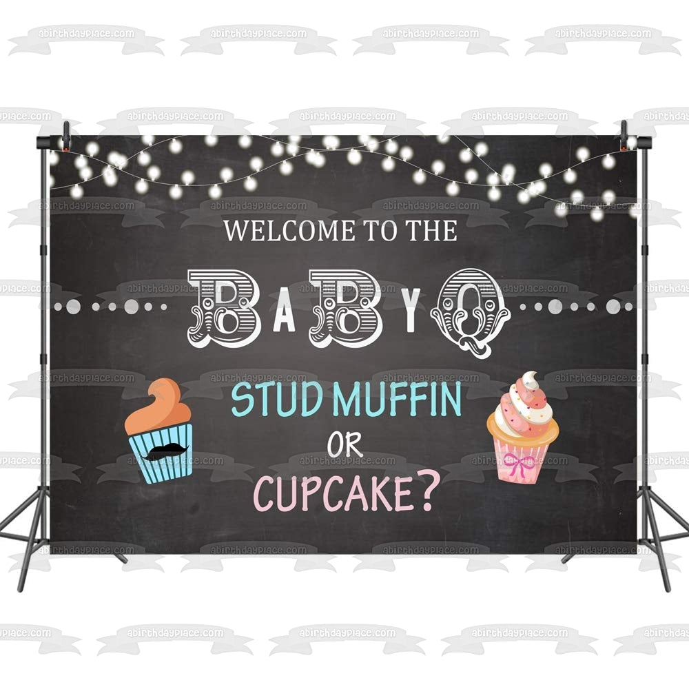 Welcome to the Babyq Stud Muffin or Cupcake Edible Cake Topper Image ABPID02026