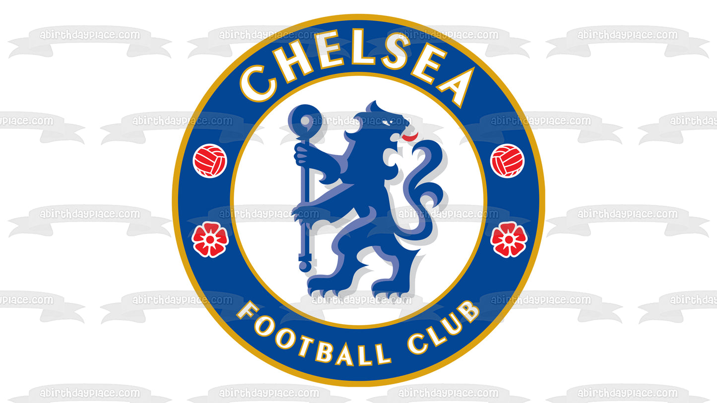 Chelsea Football Club Logo Premier League Crests Edible Cake Topper Image ABPID03211