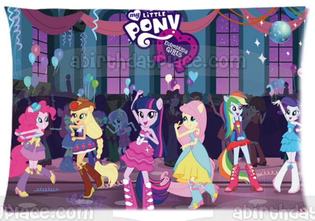 Adorno comestible para tarta My Little Pony Equestria Girls Twilight Sparkle Pinkie Pie y Rarity Imagen ABPID03215 