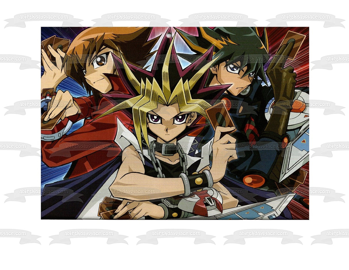 Yu Gi Oh Yugi Mutou y Jaden Yuki Imagen comestible para decoración de tarta ABPID03222 