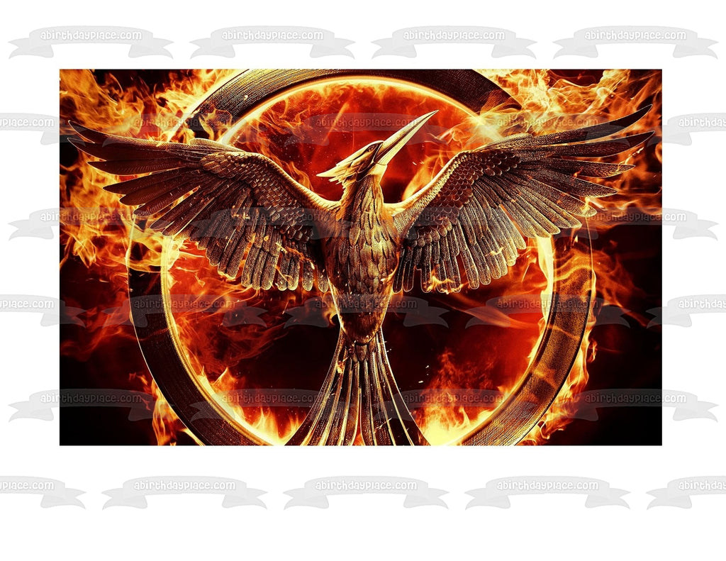 The Hunger Games Mockingay Logo Edible Cake Topper Image ABPID03238 – A  Birthday Place