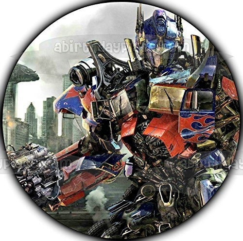 Transformers Optimus Prime Dark of the Moon Edible Cake Topper Image ABPID03266