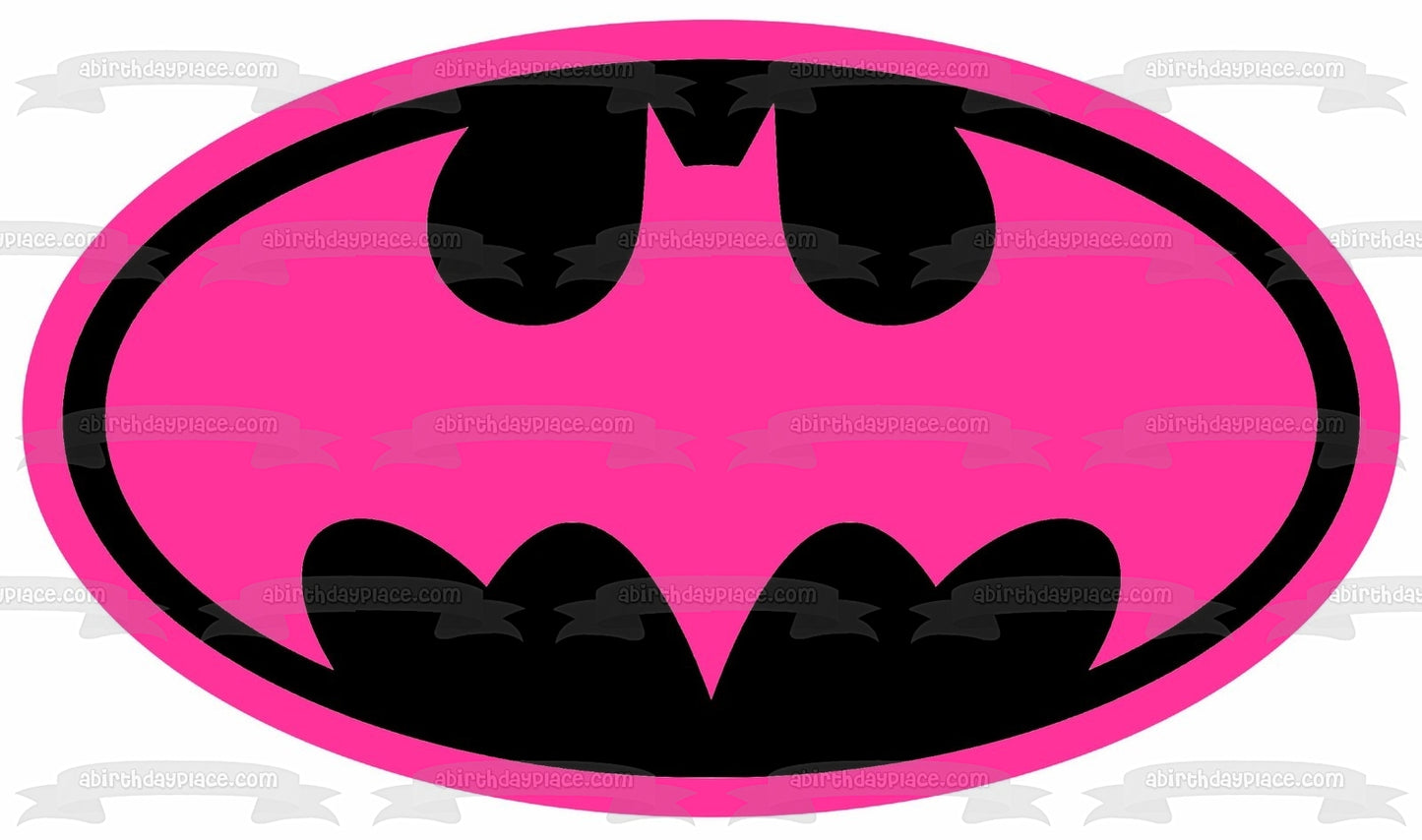 Imagen comestible para tarta con el logotipo de Batgirl, color rosa, Gotham City, ABPID03335 