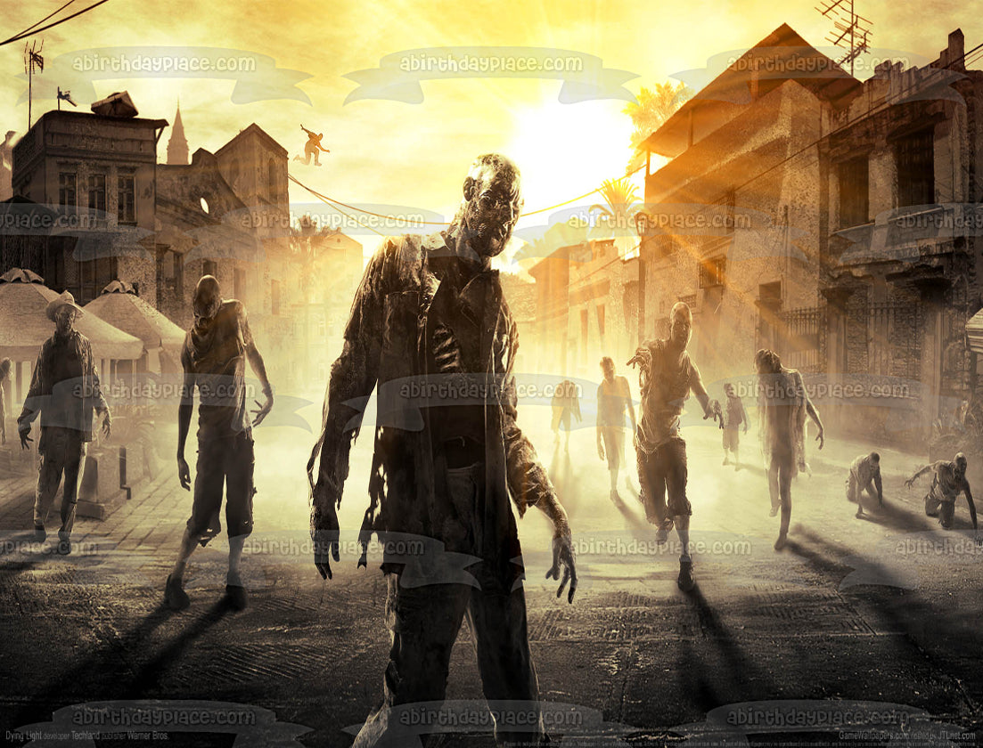 Dying Light Infected Harran and Zombies - Adorno comestible para tarta, imagen ABPID03476 