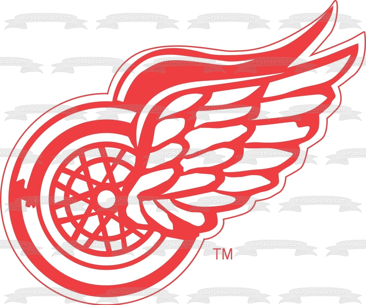 Imagen comestible para tarta con logotipo de Detroit Red Wings NHL Sports ABPID03566 