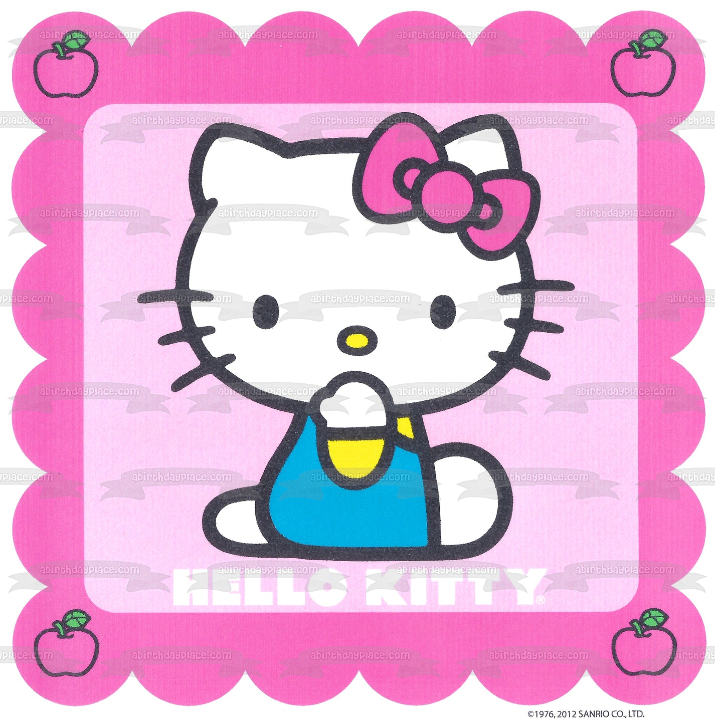 Imagen comestible para decoración de tarta comestible de Hello Kitty Apples Kitty White ABPID03570 