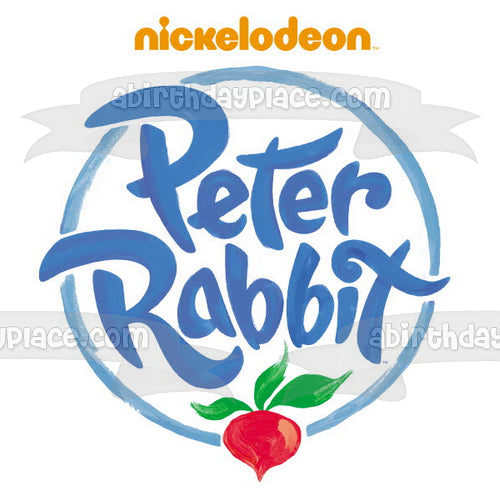 Peter Rabbit Logo Nickelodeon Edible Cake Topper Image ABPID03617