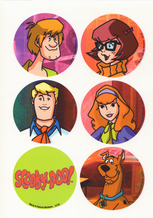 Scooby-Doo Logo Shaggy Velma Fred y Daphne Imágenes comestibles para cupcakes ABPID03681