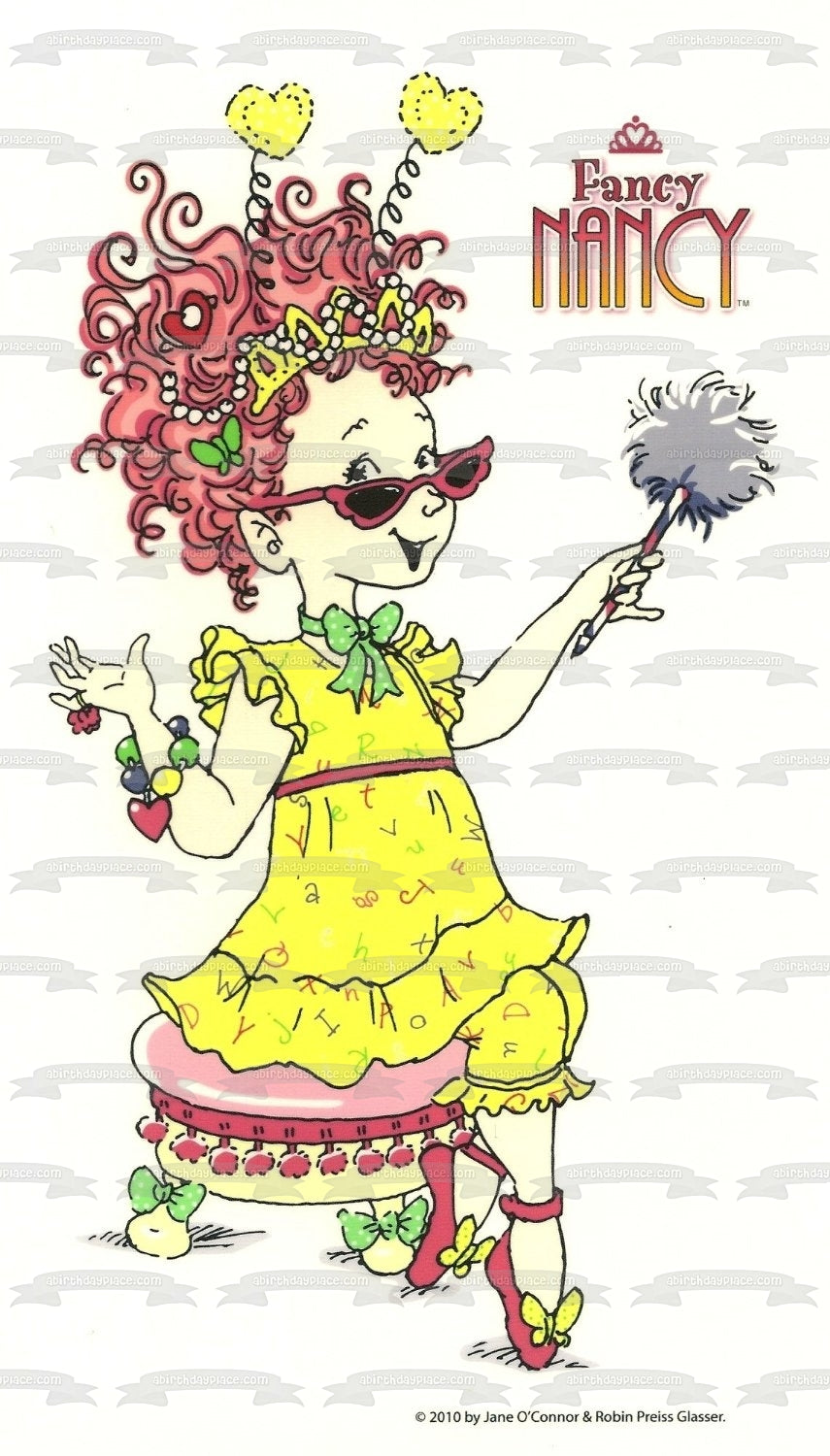 Fancy Nancy World Edible Cake Topper Image ABPID03818