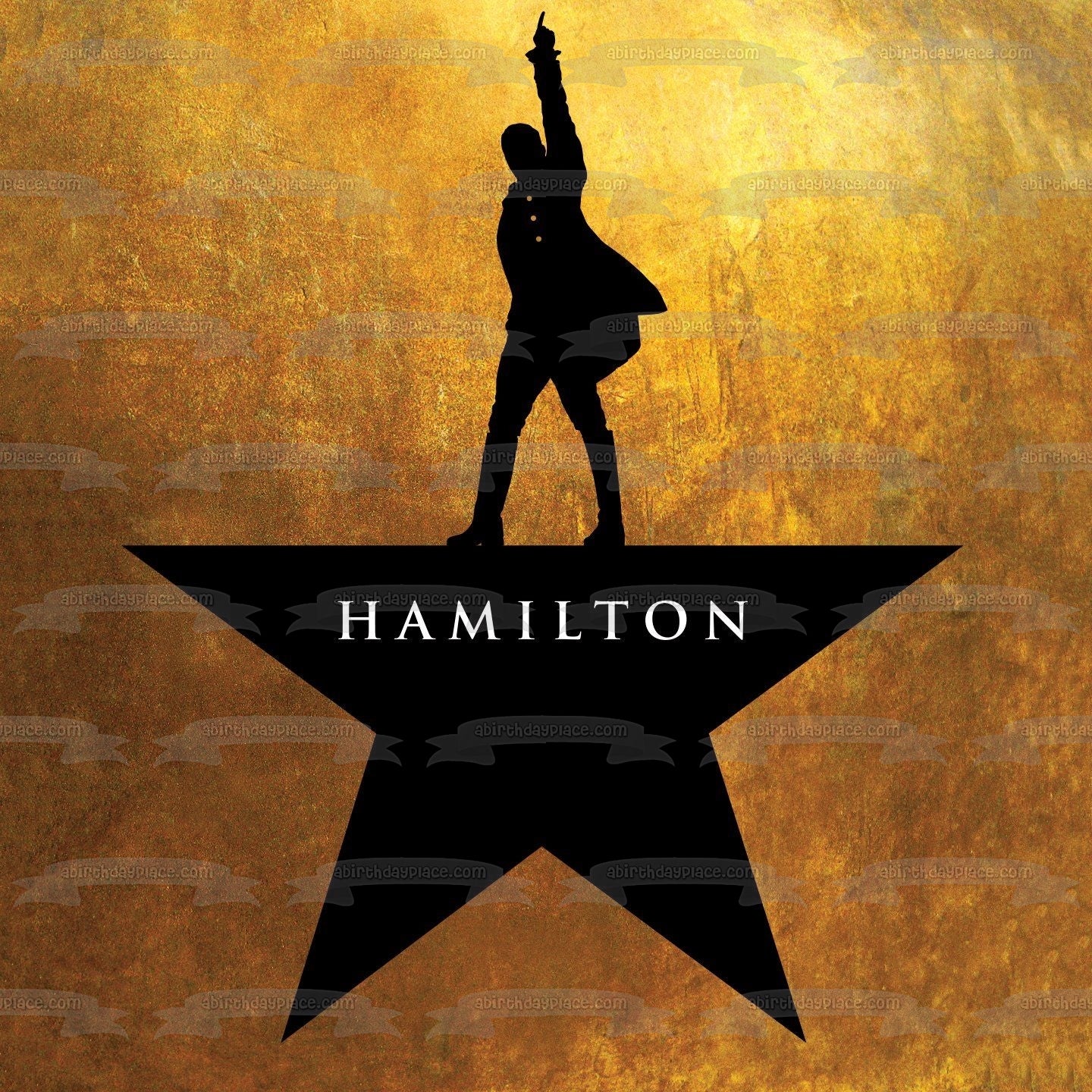 Póster musical de Hamilton Alexander, decoración comestible para tarta, imagen ABPID03827 