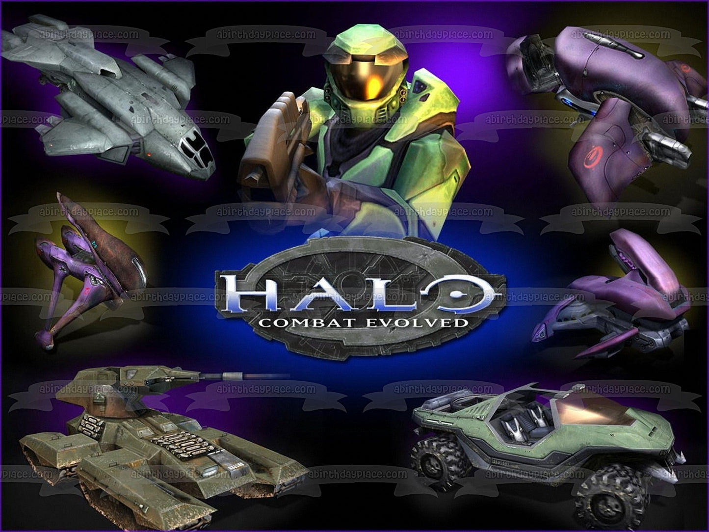 Imagen comestible para tarta de Halo Combat Evolved Warthog and Marines ABPID03834 