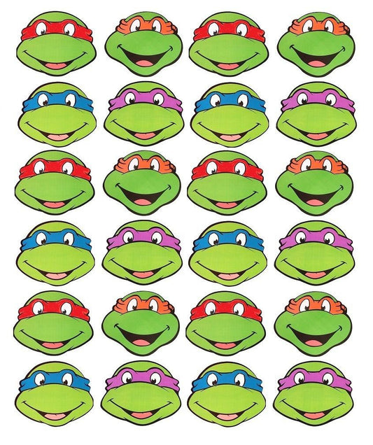 Teenage Mutant Ninja Turtles Donatello Michaelangelo Leonardo Raphael Edible Cupcake Topper Images ABPID03835