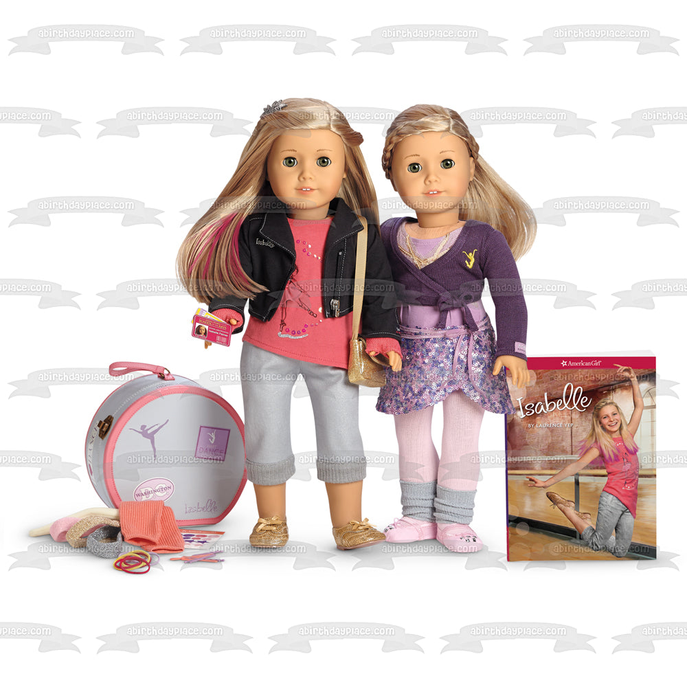 Imagen de adorno comestible para tarta comestible de American Girl Grace Thomas e Isabelle ABPID03854 