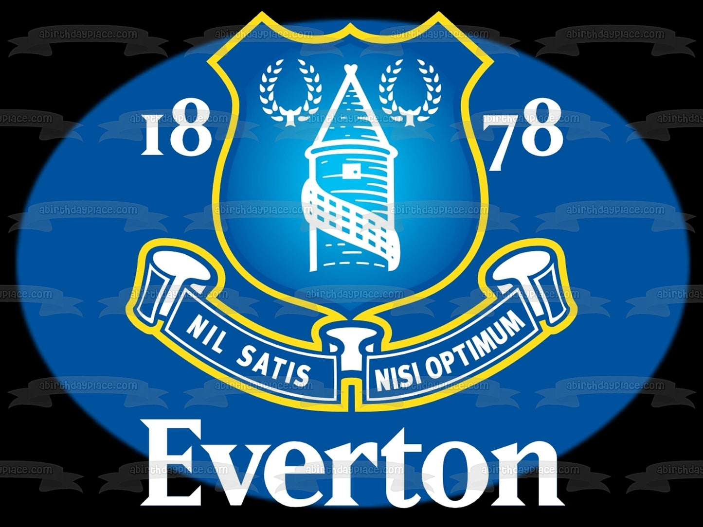 Everton Football Club Crest the Toffees Edible Cake Topper Image ABPID03979