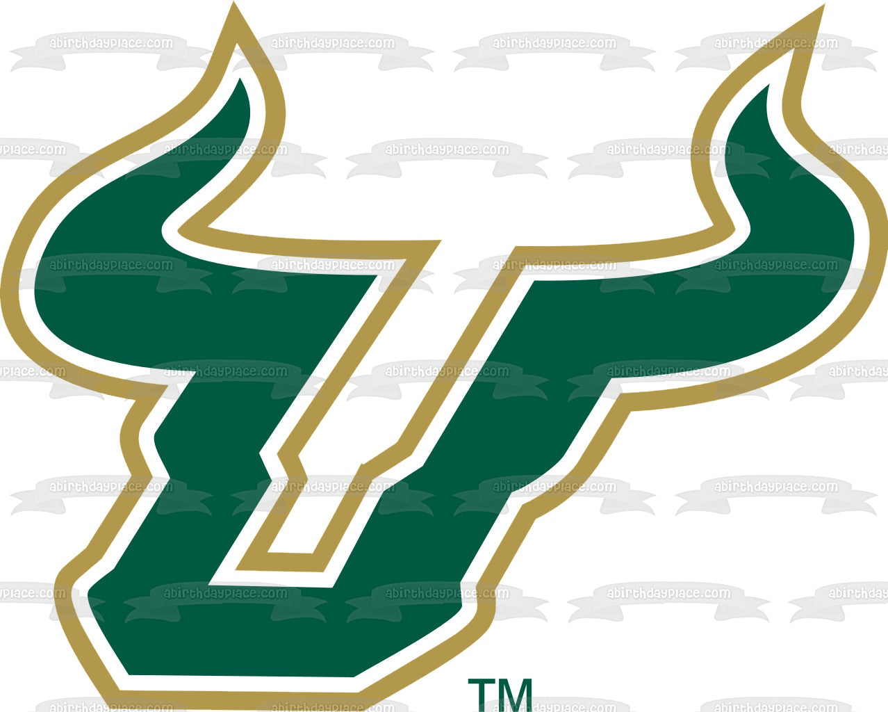 University of South Florida Bulls Logo Edible Cake Topper Image ABPID04096