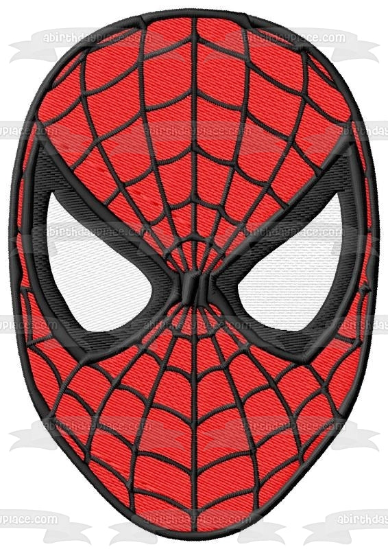 Imagen comestible para decoración de tarta con máscara facial de Spider-Man ABPID04152 