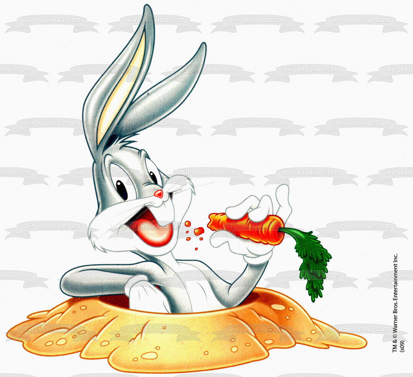 Looney Toons Bugs Bunny Zanahoria What's Up Doc Adorno comestible para tarta Imagen ABPID04156 