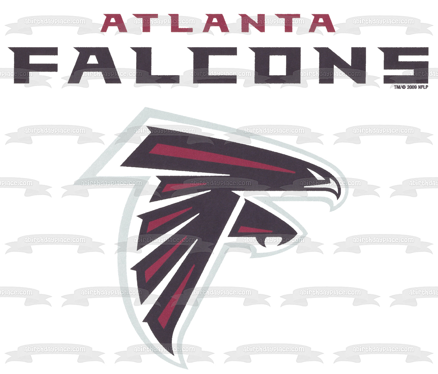 Atlanta Falcons Professional American Football Team Logo Atlanta Georgia Edible Cake Topper Image ABPID04218