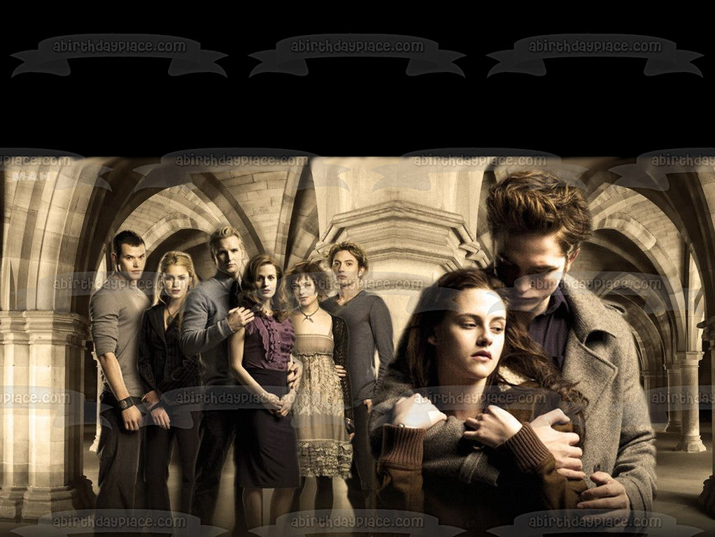 The Twilight Saga New Moon Bella Swan and Edward Cullen Edible Cake Topper Image ABPID04270