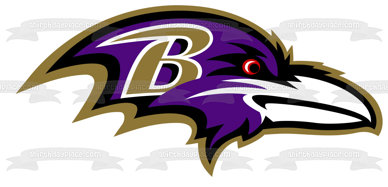 Baltimore Ravens Professional American Football Team Edible Cake Topper Image ABPID04271