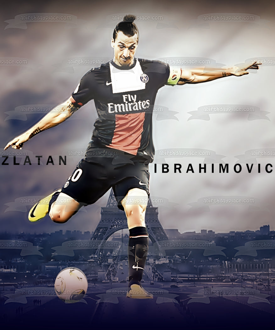 Zlatan Ibrahimovic Swedish Professional Footballer Edible Cake Topper Image ABPID04274