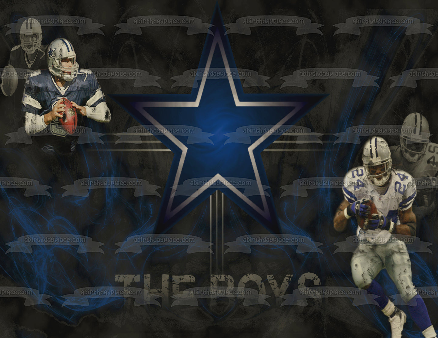 Dallas Cowboys Professional American Football Team the Boys Edible Cake Topper Image ABPID04414