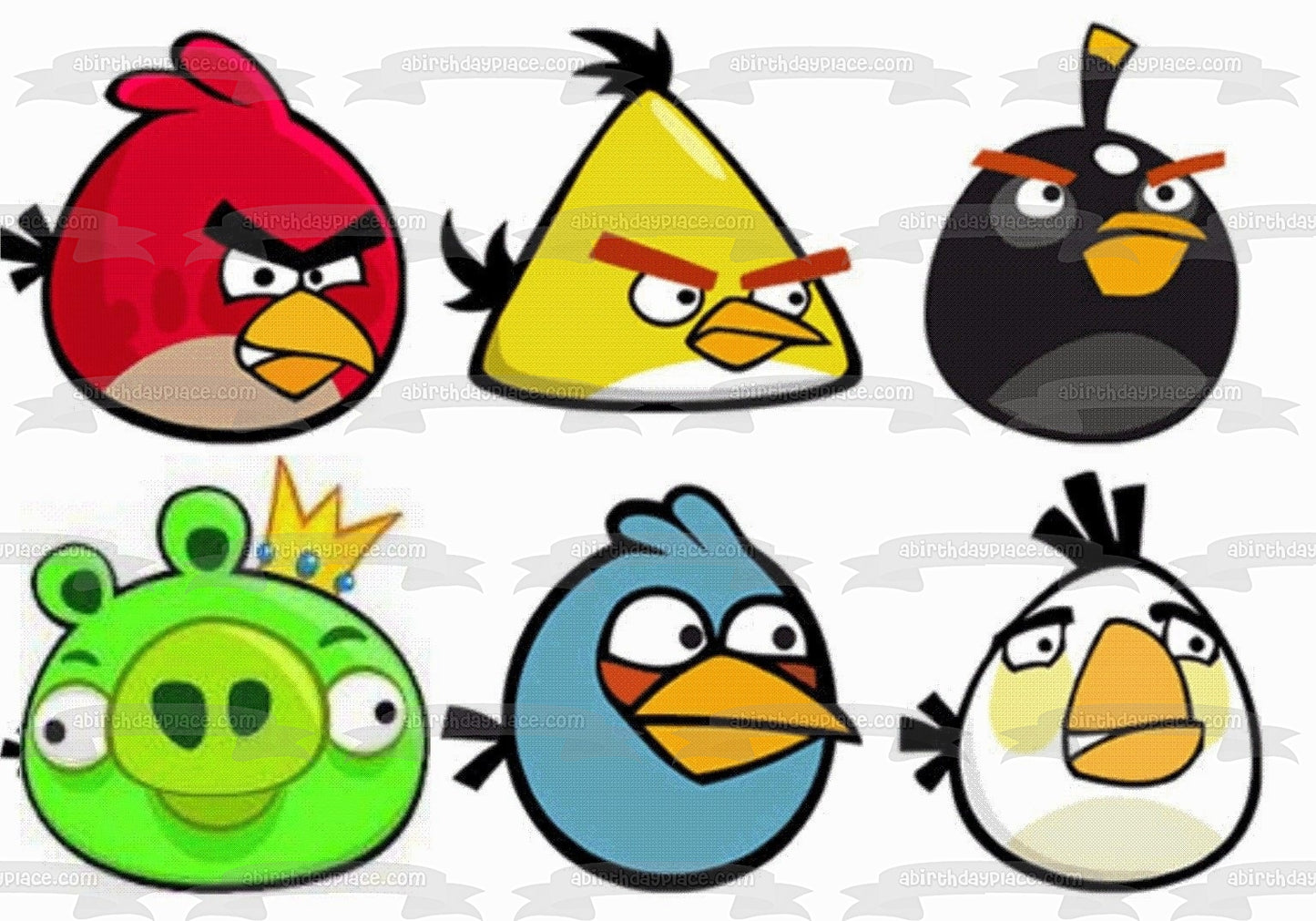 Angry Birds Red Chuck Bomb the Blues Matilda Edible Cake Topper Image ABPID04737