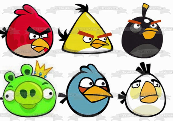 Angry Birds Red Chuck Bomb the Blues Matilda Edible Cake Topper Image ABPID04737