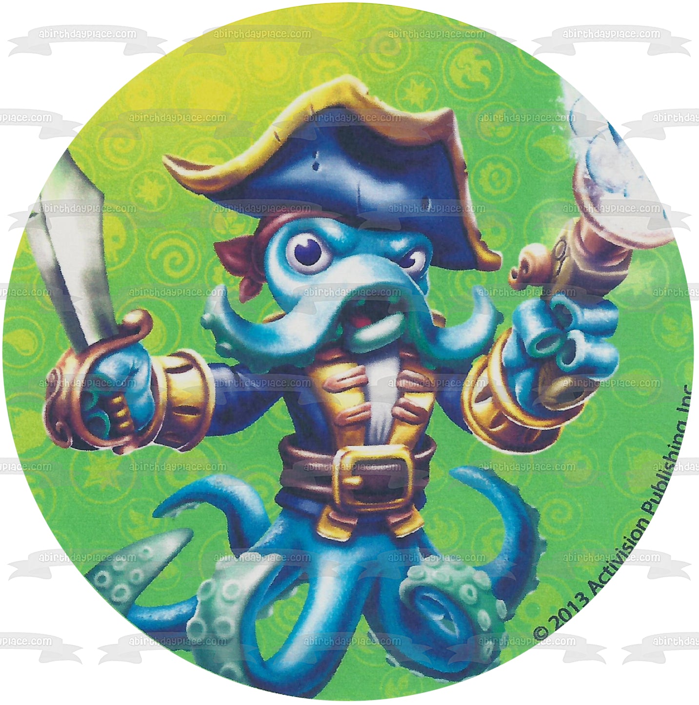 Imagen de adorno comestible para tarta Skylanders Swap Force Wash Buckler ABPID04841 