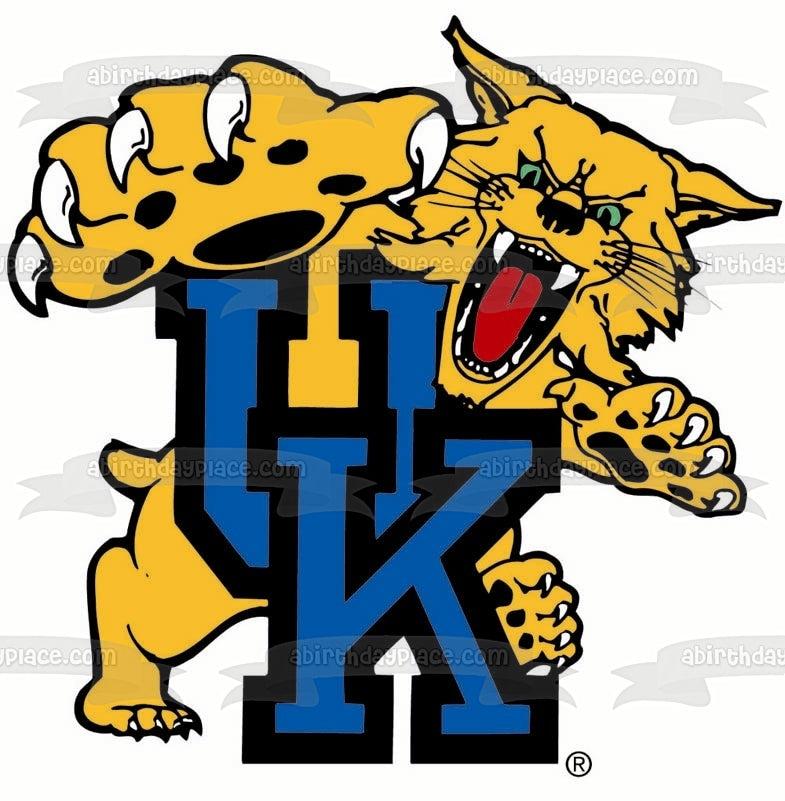 University of Kentucky Wildcats Logo Edible Cake Topper Image ABPID05011