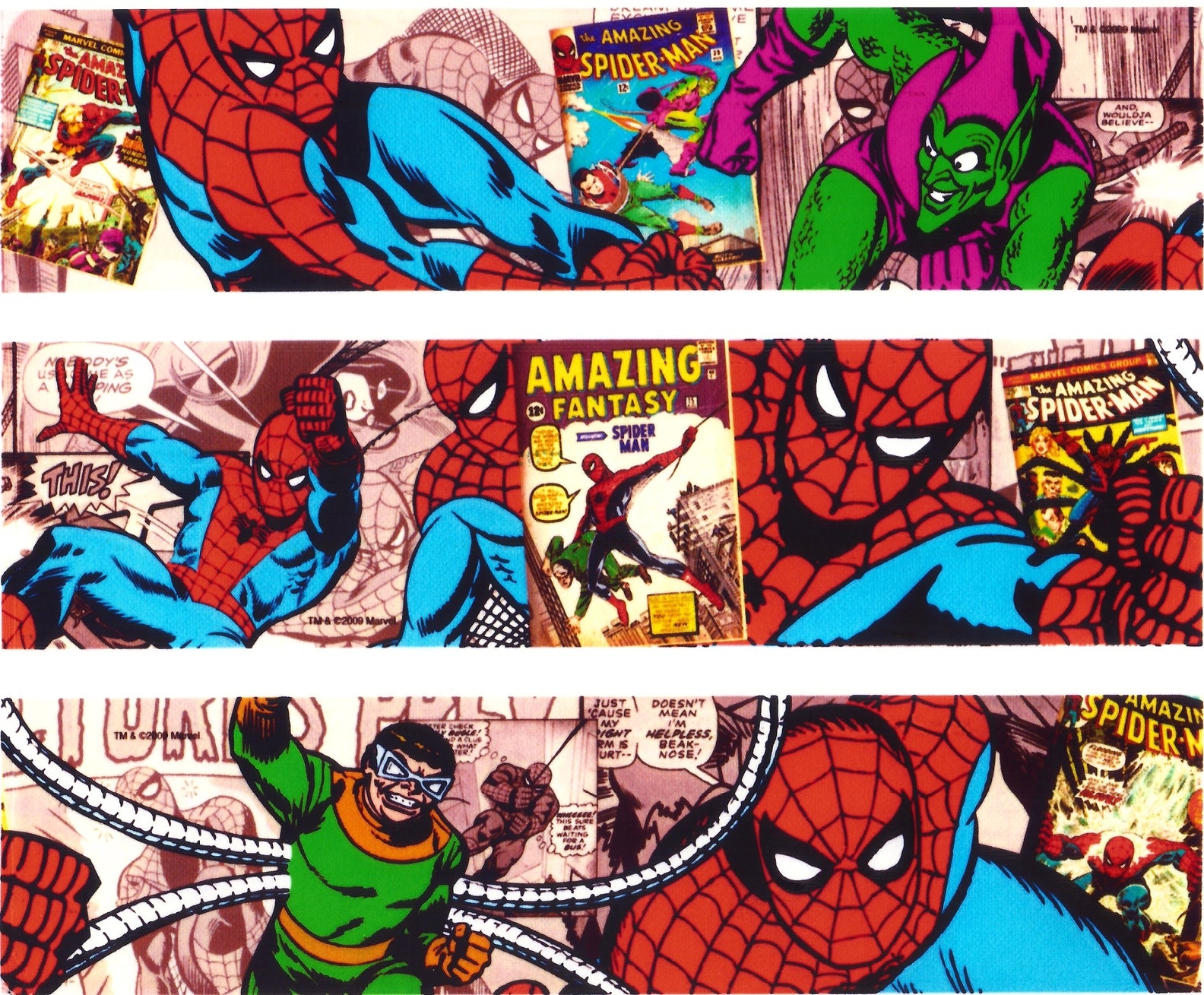 Spiderman Amazing Comic Panels Water Bottle