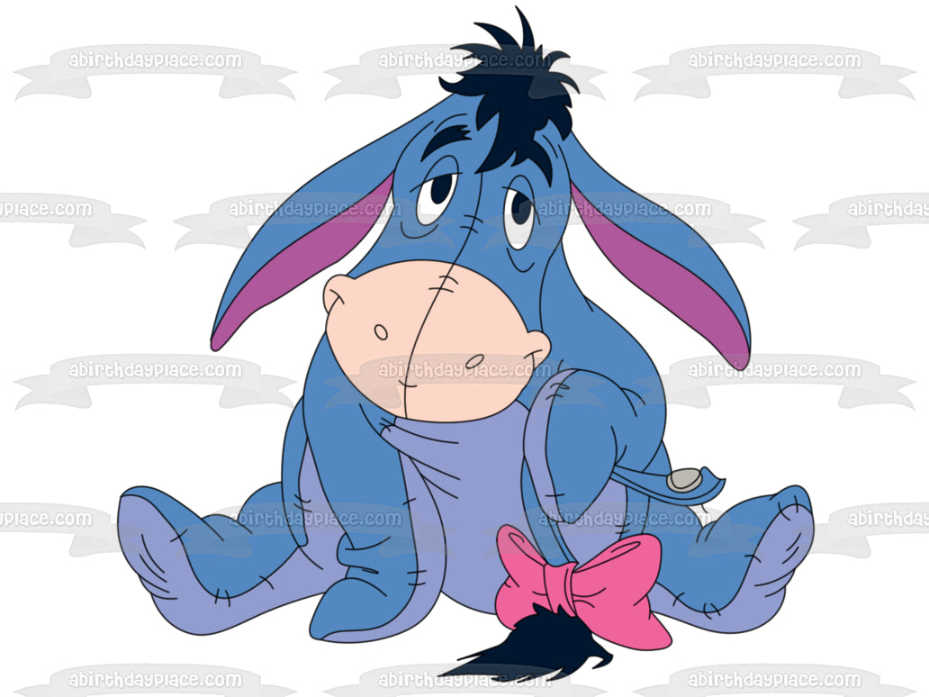 Imagen comestible para decoración de tarta de Winnie the Pooh Eeyore ABPID05289 