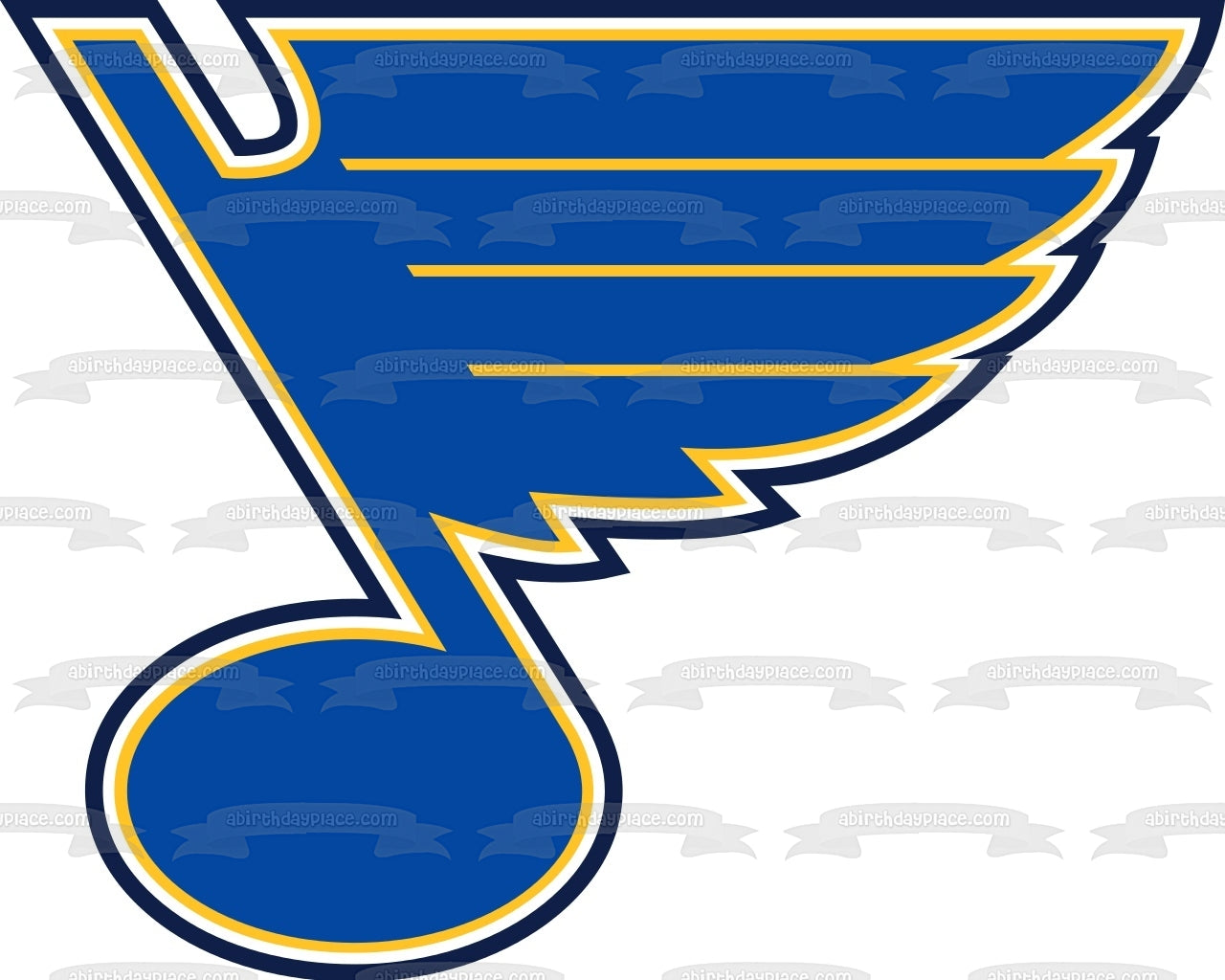 Imagen comestible para tarta con el logotipo de St. Louis Blues de la NHL ABPID05582 