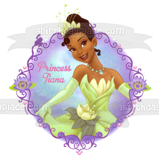 Imagen comestible para decoración de tarta de La Princesa y el sapo Tiana ABPID05755 