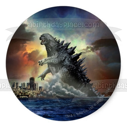 Imagen comestible para decoración de tarta Godzilla, rey de los monstruos, ABPID05849 