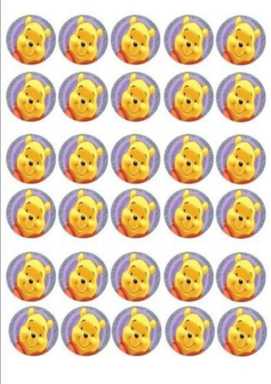 Winnie the Pooh Edible Cupcake Topper Images ABPID05859