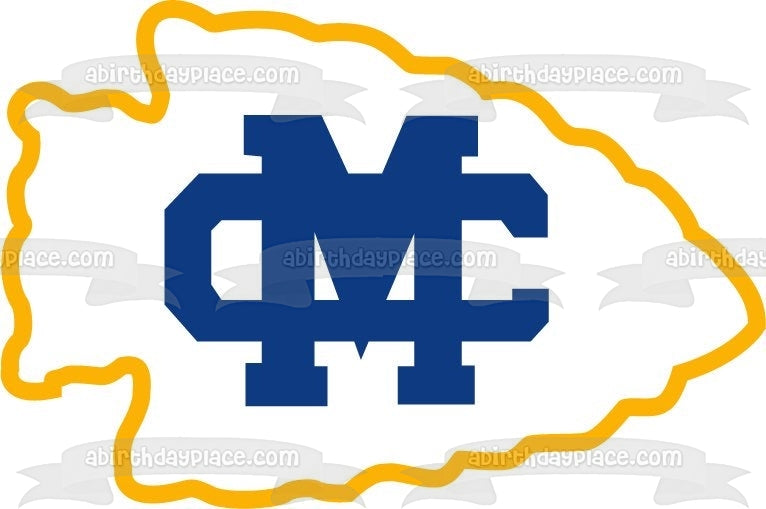 Imagen comestible para tarta con logotipo de Mississippi College Athletics, pez, ABPID06016 