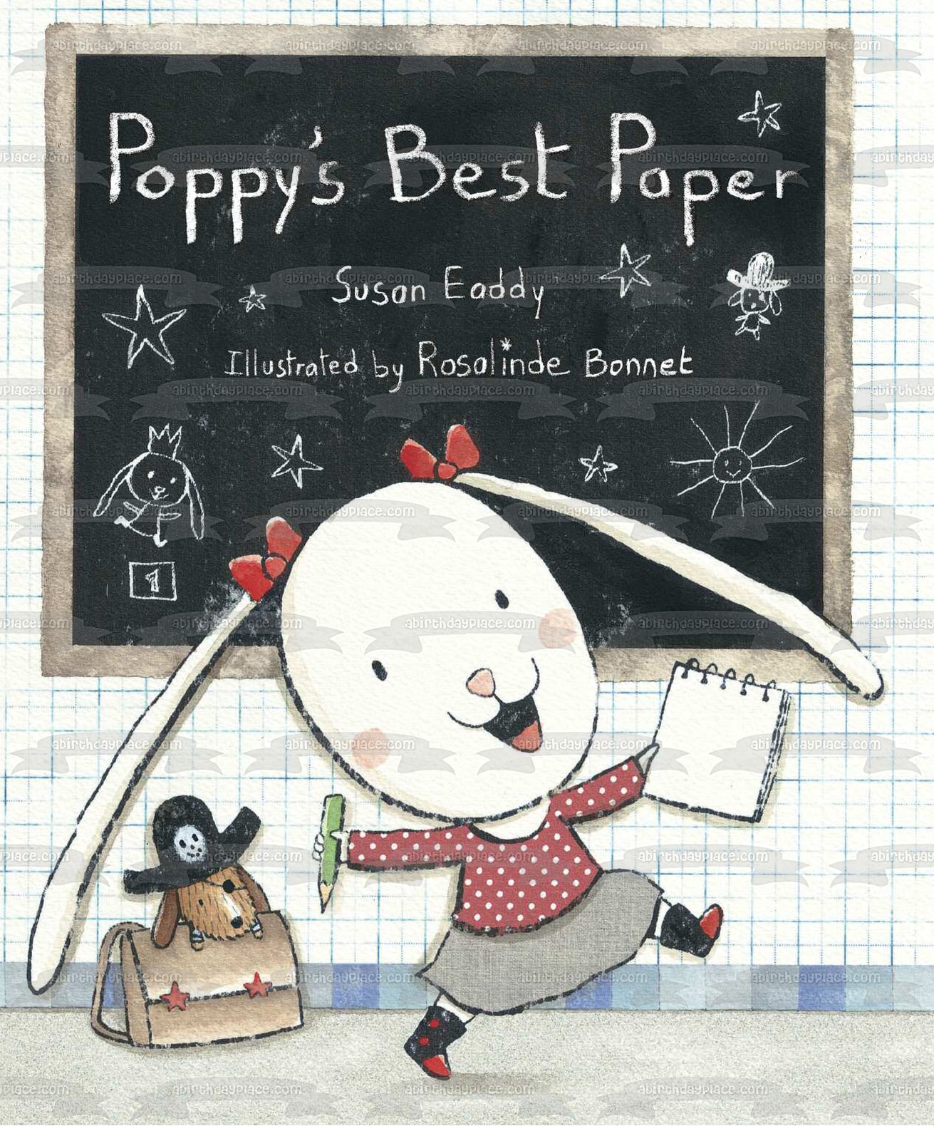 Imagen comestible para decoración de tarta de Poppy's Best Paper Susan Eaddy ABPID06141 